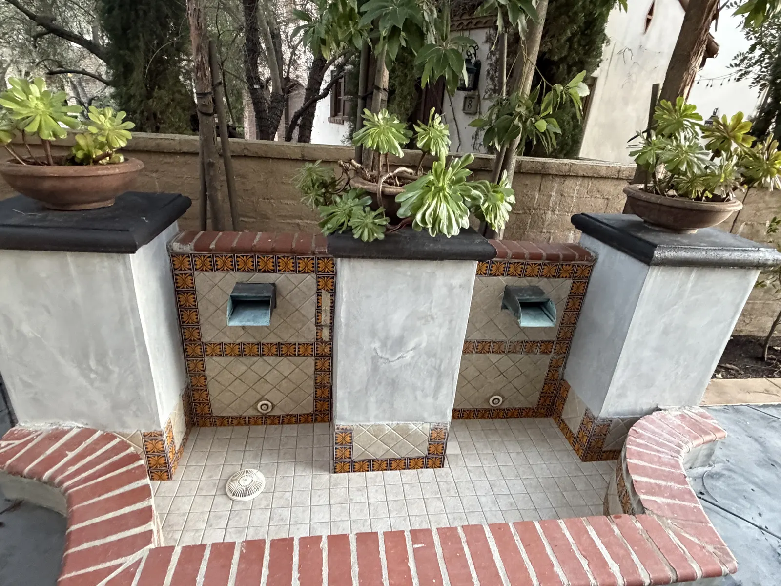After fountain cleaning and repair Irvine CA