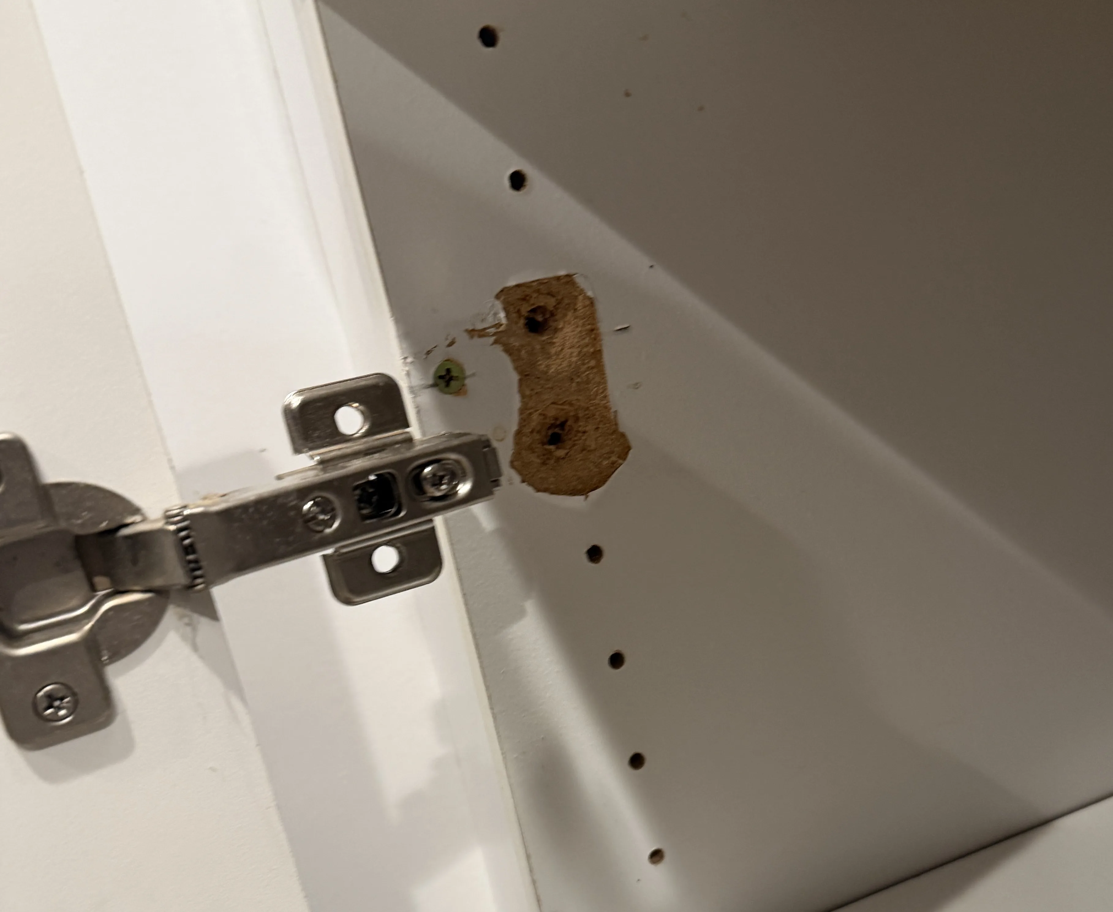 Before cabinet hinge repair Irvine CA