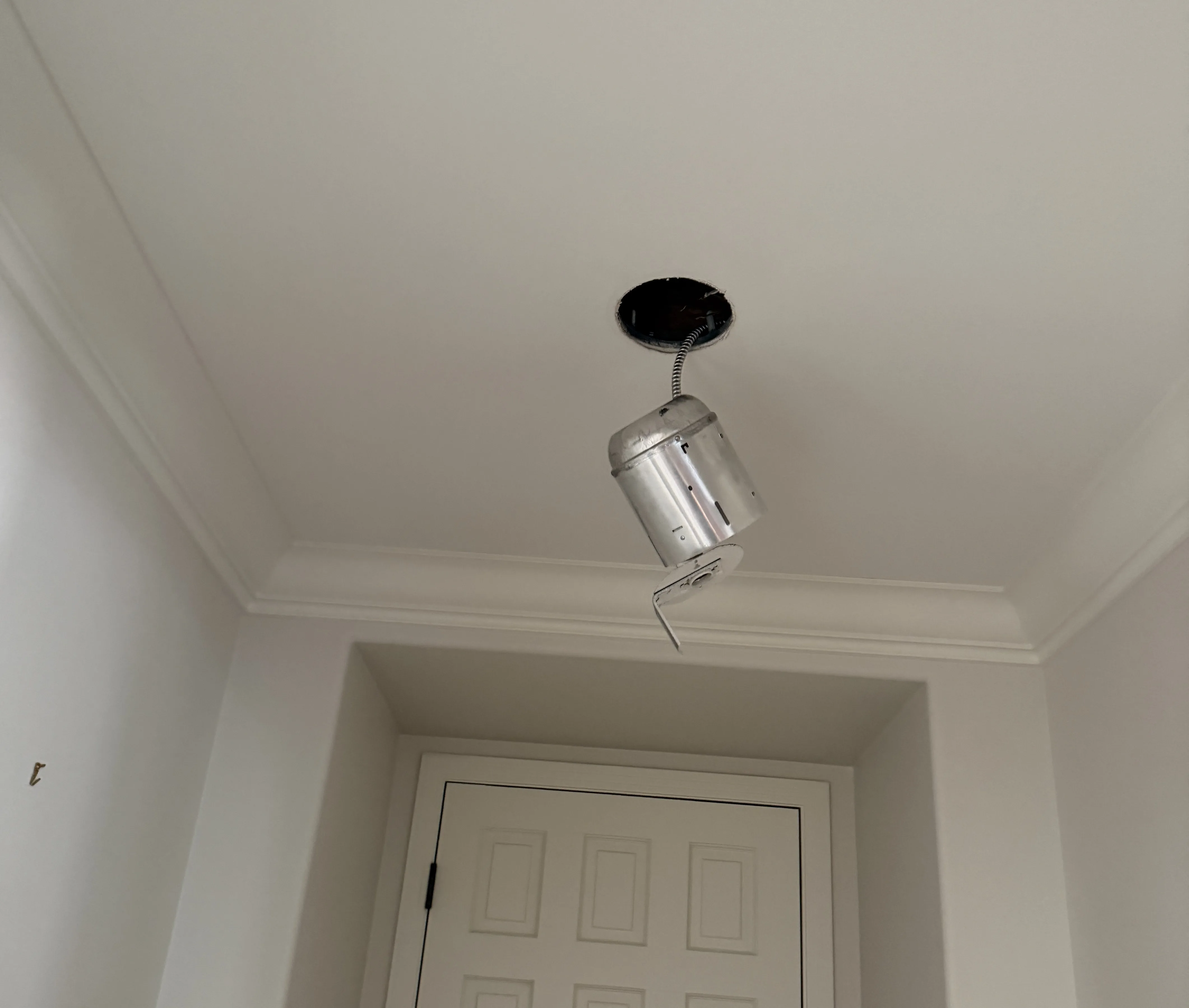 Before chandelier conversion Irvine CA