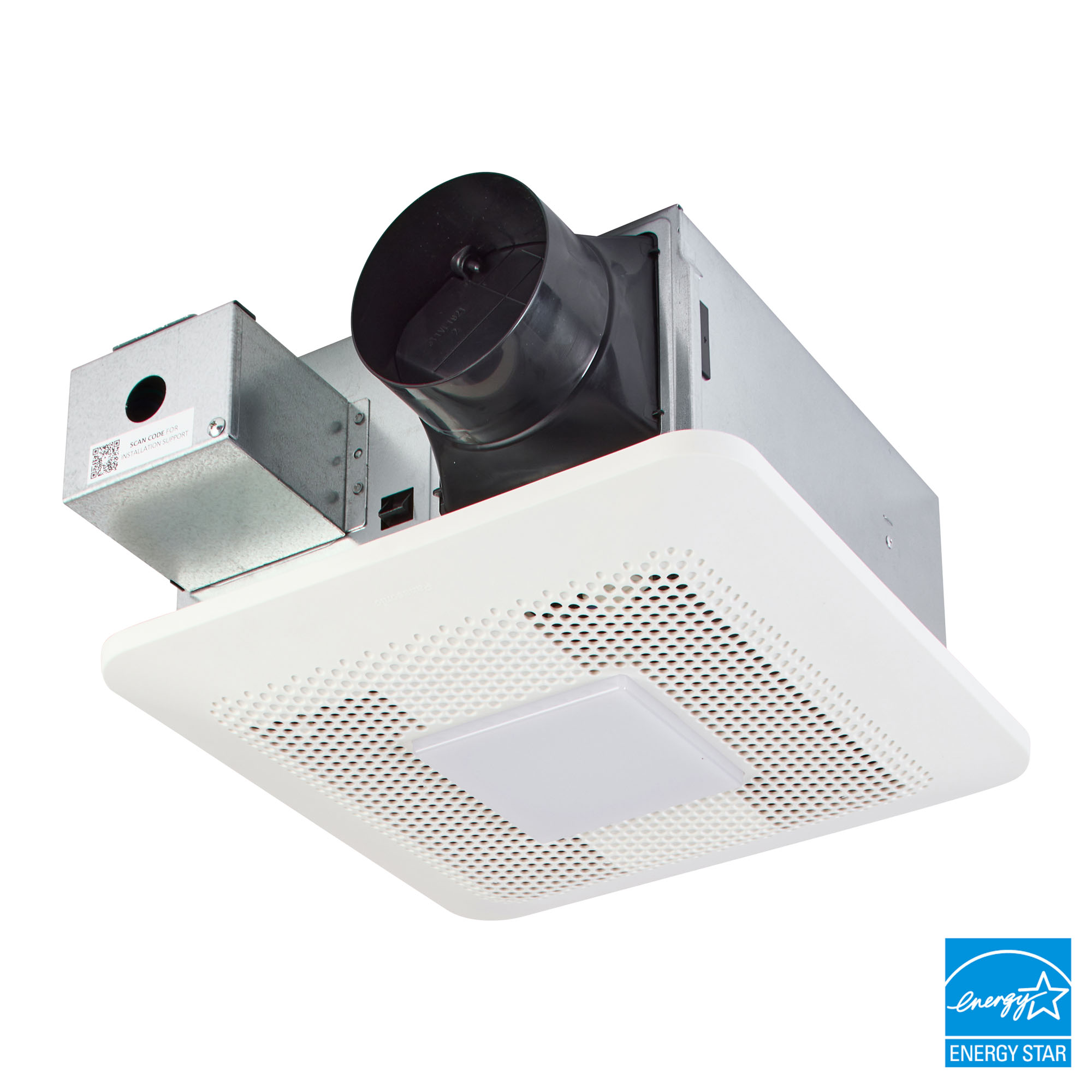 Panasonic RG-Y811SLA Whisper Symphony bathroom exhaust fan with LED light and Bluetooth speakers